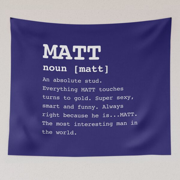 Item preview, Name Definition Mat Matthew designed and sold by MonikaEte.