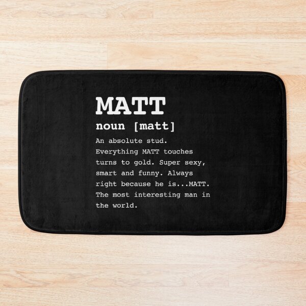 Item preview, Name Definition Mat Matthew designed and sold by MonikaEte.