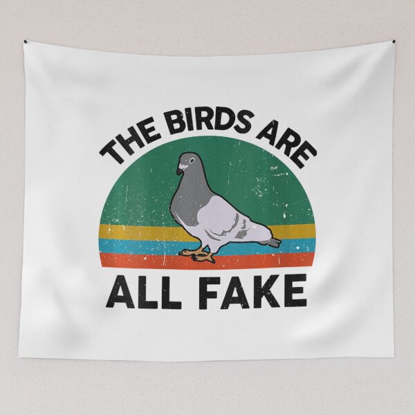 Item preview, Womens Birds Are All Fake Conspiracy Theory Birds Arenâ€™T Real V-Neck designed and sold by MonikaEte.