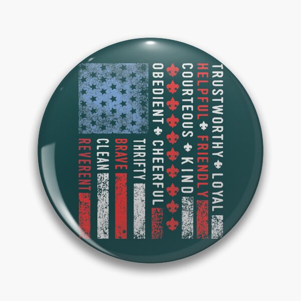 Item preview, Vintage US America Flag Scouting Scout Law designed and sold by CuongMomloe.