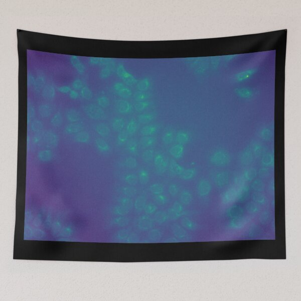 Item preview, Glowing Green and Blue Cell Art designed and sold by ArtByScience.