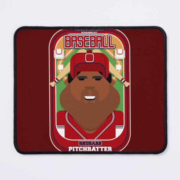 Item preview, Baseball Red Blue White - Rhubarb Pitchbatter - Hayes version designed and sold by SamanaPitts.