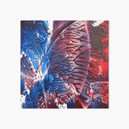 Blue Red Abstract Art Board Print