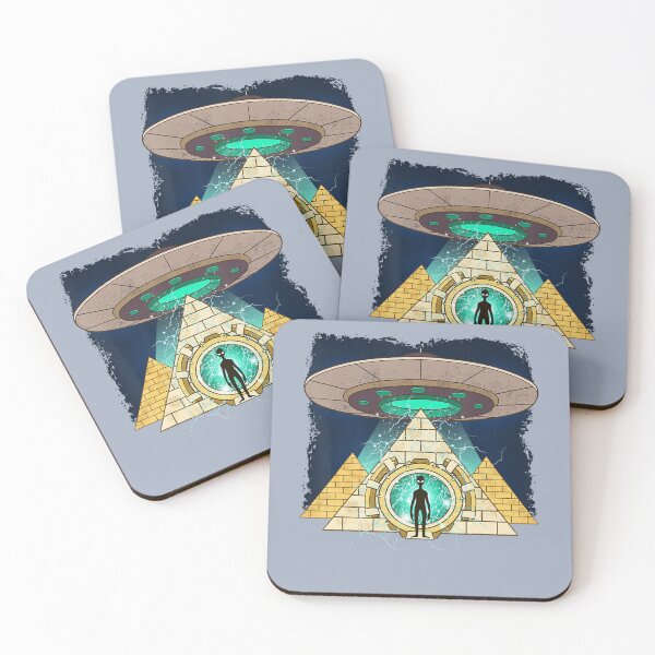 Item preview, Ancient Astronaut Egyptian Pyramid Alien Conspiracy Theory designed and sold by QatesBesia.