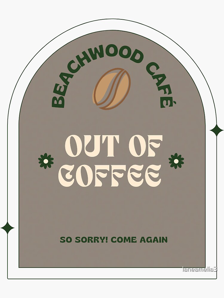 "beachwood" Sticker for Sale by laneamelia3 Redbubble