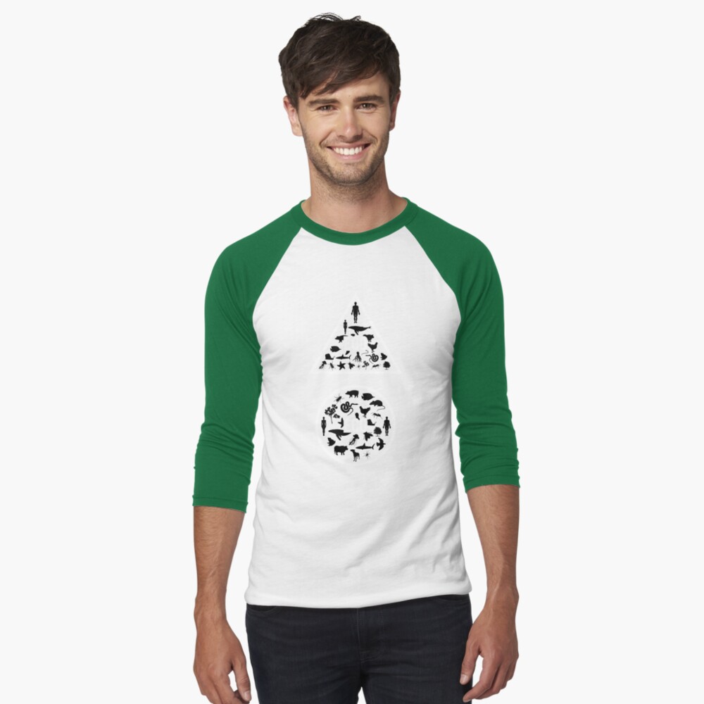Item preview, Baseball ¾ Sleeve T-Shirt designed and sold by designgood.