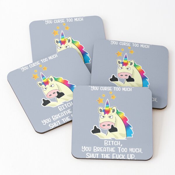 Item preview, Angry Cussing Cursing Unicorn designed and sold by QatesBesia.