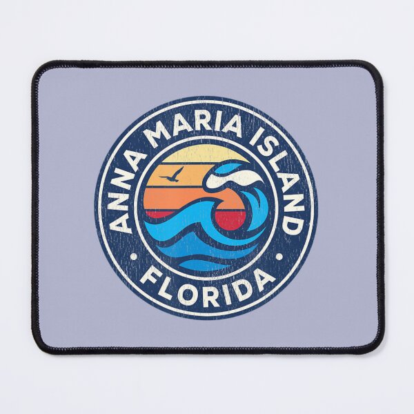 Item preview, Anna Maria Island Florida Fl Vintage Nautical Waves designed and sold by QatesBesia.