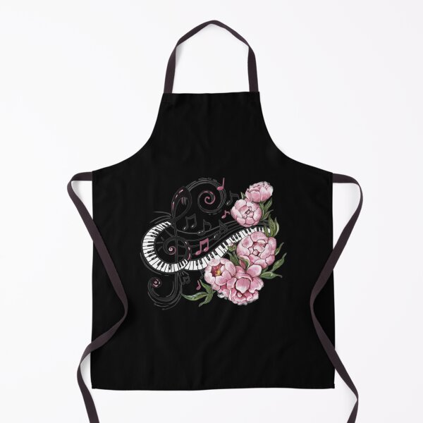 Artikelvorschau, Piano-Keys-Notes-And-Flowers-Premium Classic T-Shirt entworfen und verkauft von marshacryjsy7.