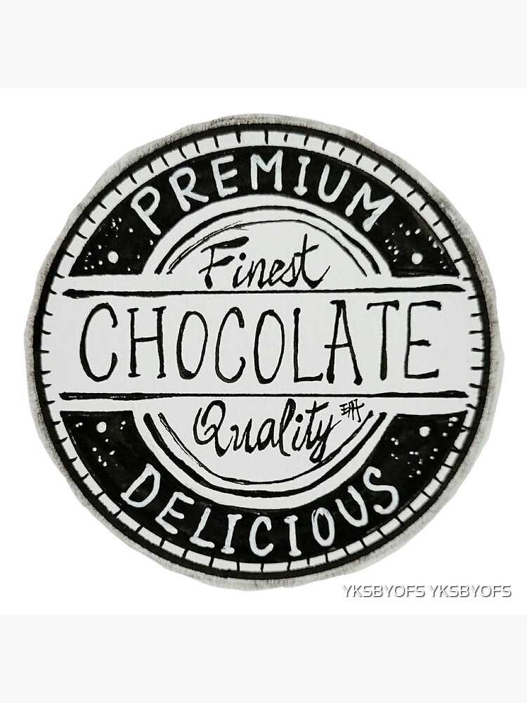 Chocolate Premium Quality - Vintage Retro logo Stamp nostalgic