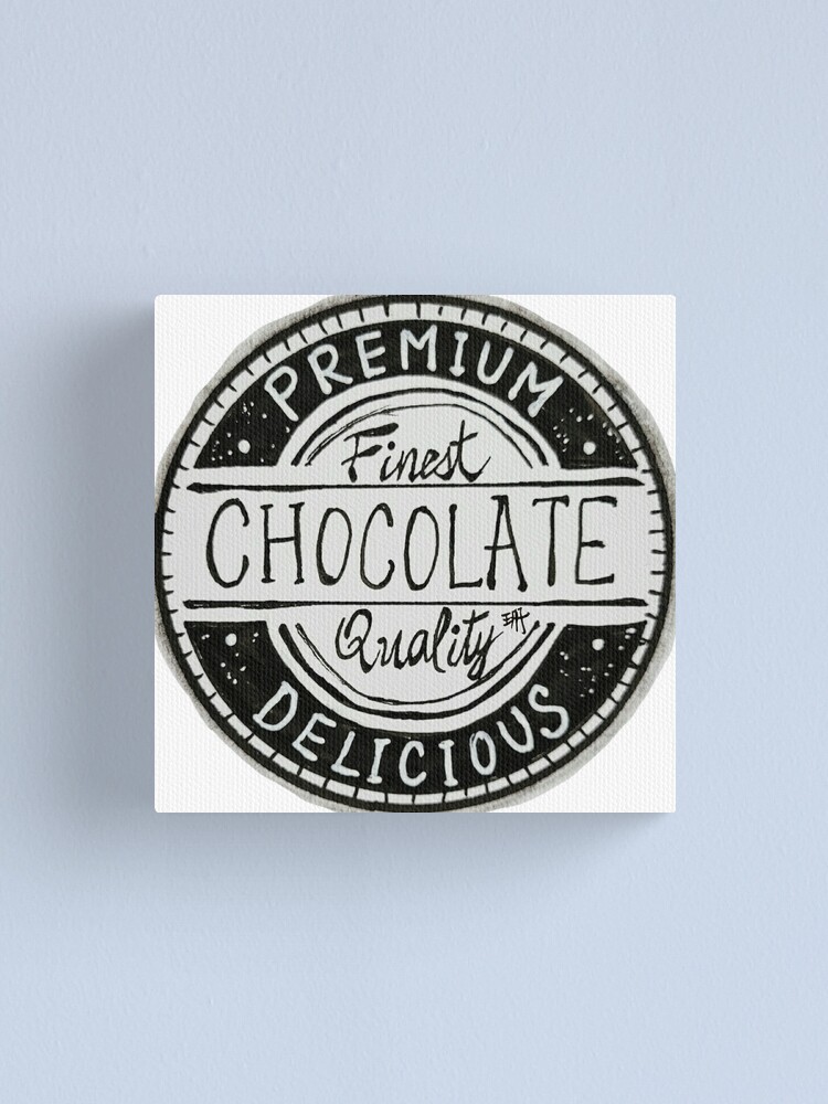 Chocolate Premium Quality - Vintage Retro logo Stamp nostalgic