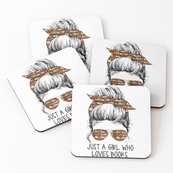 Item preview, Just A Girl Who Loves Books Messy Bun For Bookworm designed and sold by wickeddecent.