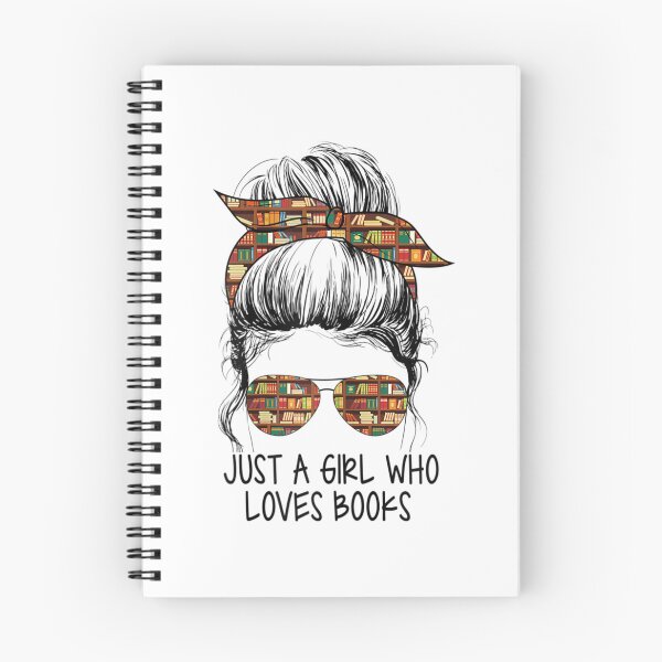 Item preview, Just A Girl Who Loves Books Messy Bun For Bookworm designed and sold by wickeddecent.