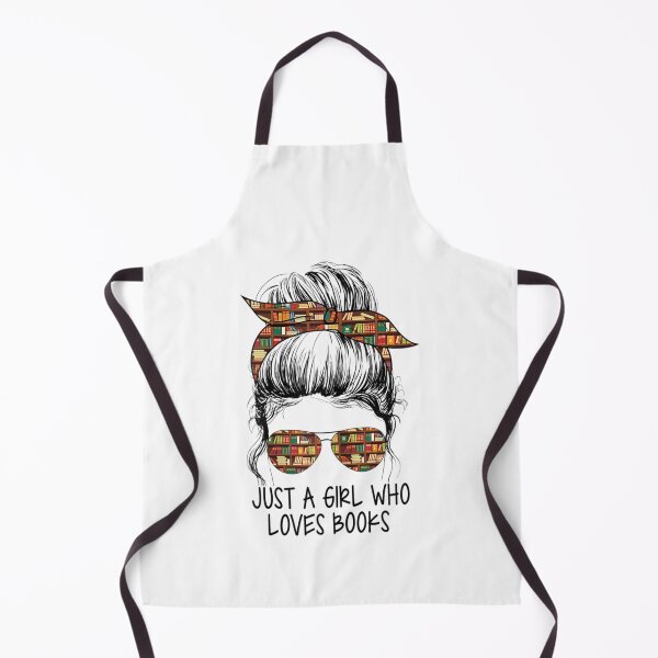 Item preview, Just A Girl Who Loves Books Messy Bun For Bookworm designed and sold by wickeddecent.