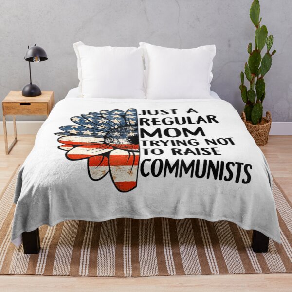 Item preview, Just A Regular Mom Trying Not To Raise Communists Sunflower designed and sold by wickeddecent.