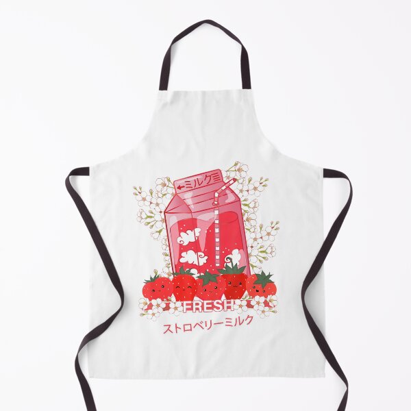 Item preview, Kawaii Manga Anime Strawberry Flowers -Cute Strawberry Milk designed and sold by wickeddecent.