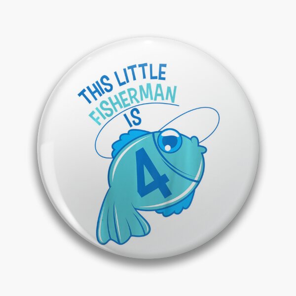 Item preview, Kids 4Th Birthday Boys Fishing Fish 4 Year Old designed and sold by wickeddecent.