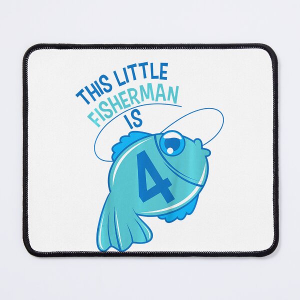 Item preview, Kids 4Th Birthday Boys Fishing Fish 4 Year Old designed and sold by wickeddecent.