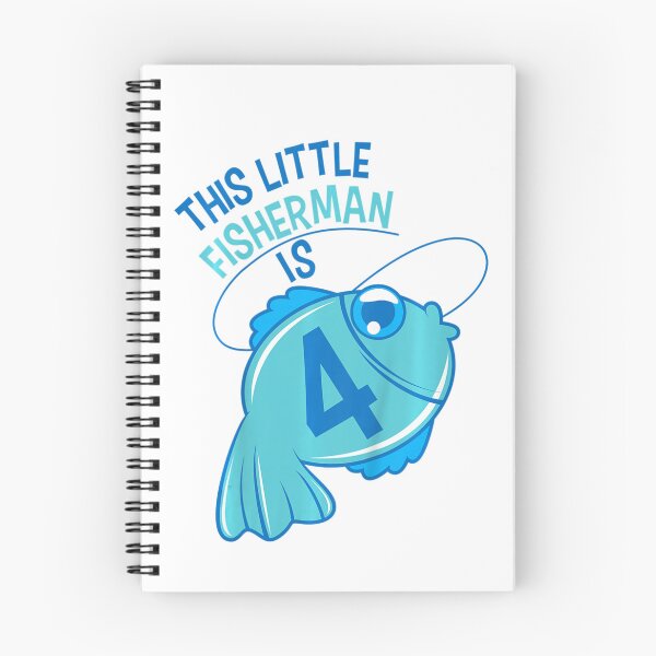 Item preview, Kids 4Th Birthday Boys Fishing Fish 4 Year Old designed and sold by wickeddecent.