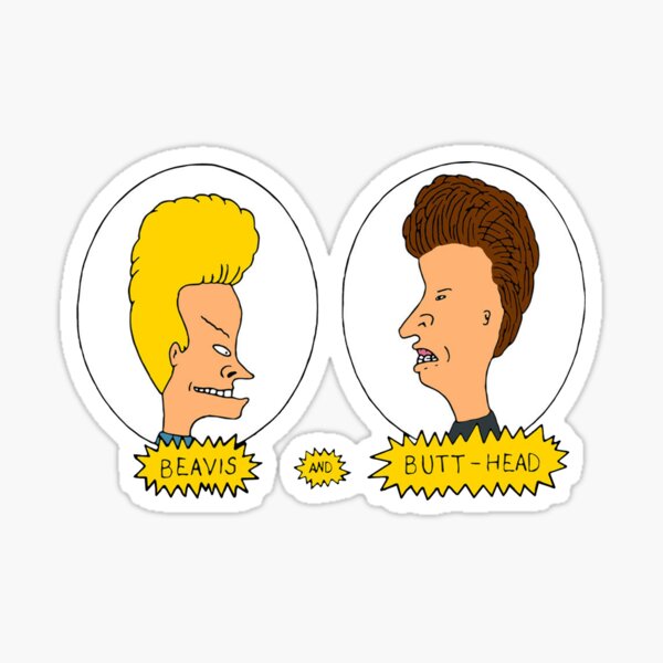 "Beavis And Butthead 90s" Sticker For Sale By Zefri-Art | Redbubble