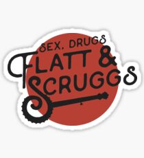 Sex, Drugs, Flatt & Scruggs - Bluegrass Tee Sticker