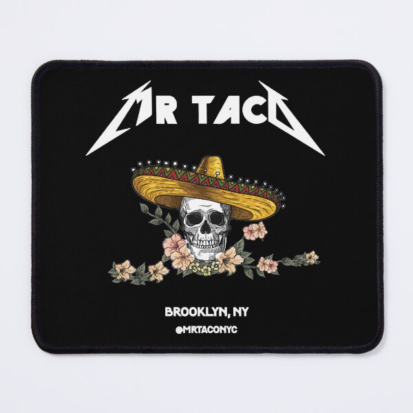 Item preview, mr taco v 3 front back white outline T-Shirt designed and sold by CalBaret900.