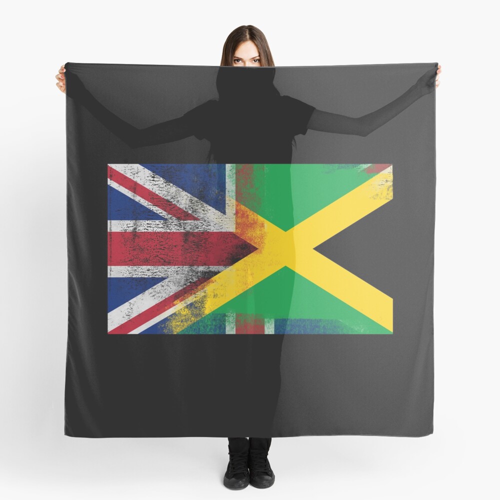 British Jamaican Half Jamaica Half Uk Flag Scarf By Ozziwar Redbubble 8391