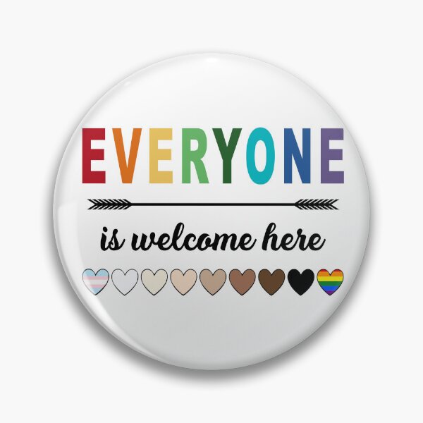 Item preview, All Are Welcome Here - Everyone is welcome here flag gift designed and sold by YaliliArt.
