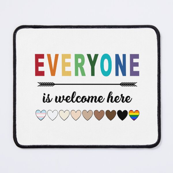 Item preview, All Are Welcome Here - Everyone is welcome here flag gift designed and sold by YaliliArt.
