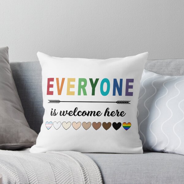 Item preview, All Are Welcome Here - Everyone is welcome here flag gift designed and sold by YaliliArt.