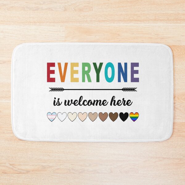 Item preview, All Are Welcome Here - Everyone is welcome here flag gift designed and sold by YaliliArt.