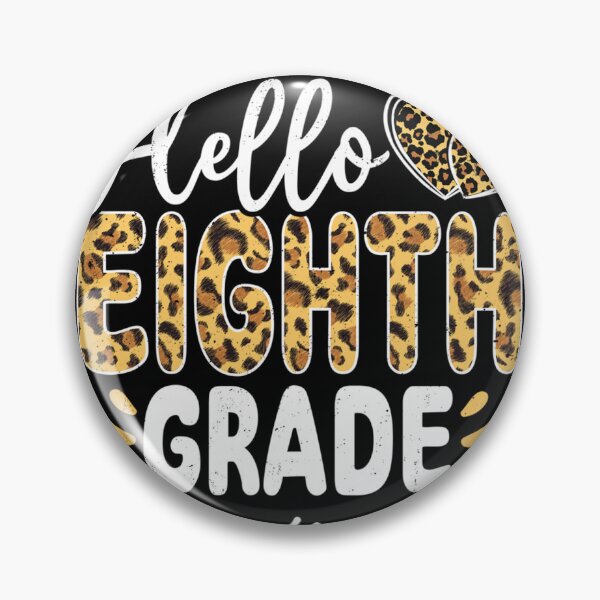 Item preview, Funny Hello Eighth Grade Leopard Back To School First Day Long Sleeve T-Shirt designed and sold by BahrkeQuartz.