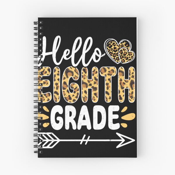 Item preview, Funny Hello Eighth Grade Leopard Back To School First Day Long Sleeve T-Shirt designed and sold by BahrkeQuartz.