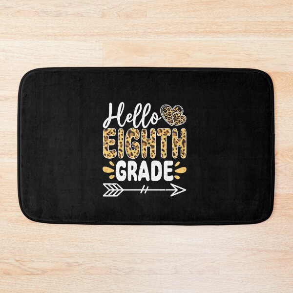 Item preview, Funny Hello Eighth Grade Leopard Back To School First Day Long Sleeve T-Shirt designed and sold by BahrkeQuartz.