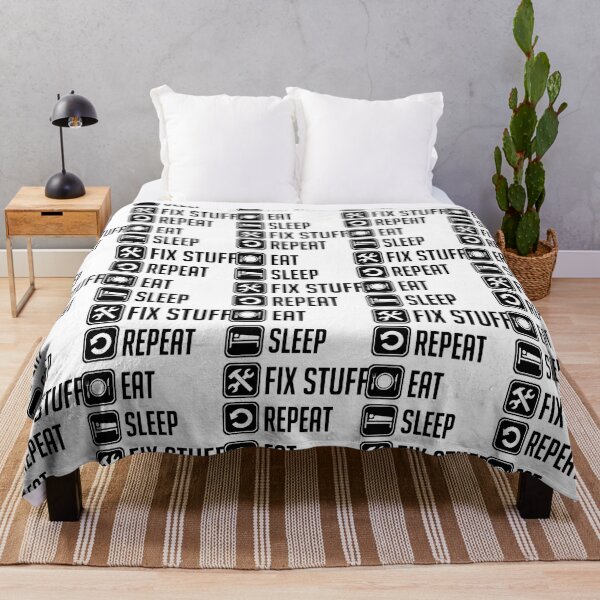 Item preview, Eat Sleep Fix Stuff Repeat designed and sold by THEJOHNJADS.