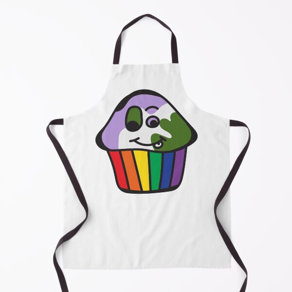 Item preview, Genderqueer Pride Rainbow Cupcake designed and sold by BiOurPride.