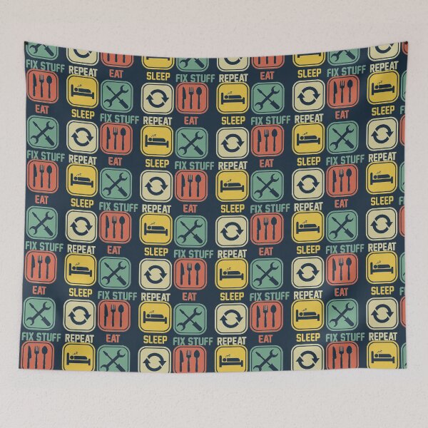 Item preview, Eat Sleep Fix Stuff Repeat designed and sold by THEJOHNJADS.