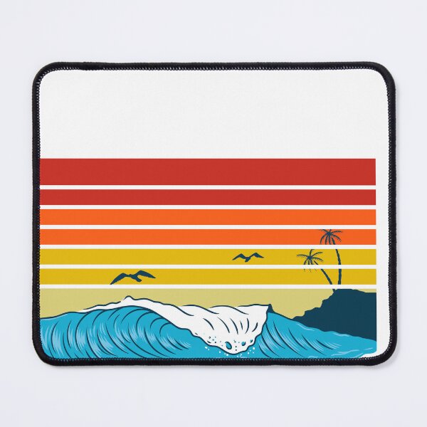 Item preview, The Waves Are Calling And I Must Go, Retro Sunset Waves, Surfer Shirt, Surfboarding Shirt, Surfer Gift, Beach Shirt, Beach Lover designed and sold by CatchUriDesigns.