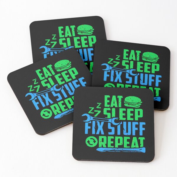Item preview, Eat Sleep Fix Stuff Repeat Engineer  Funny  designed and sold by THEJOHNJADS.