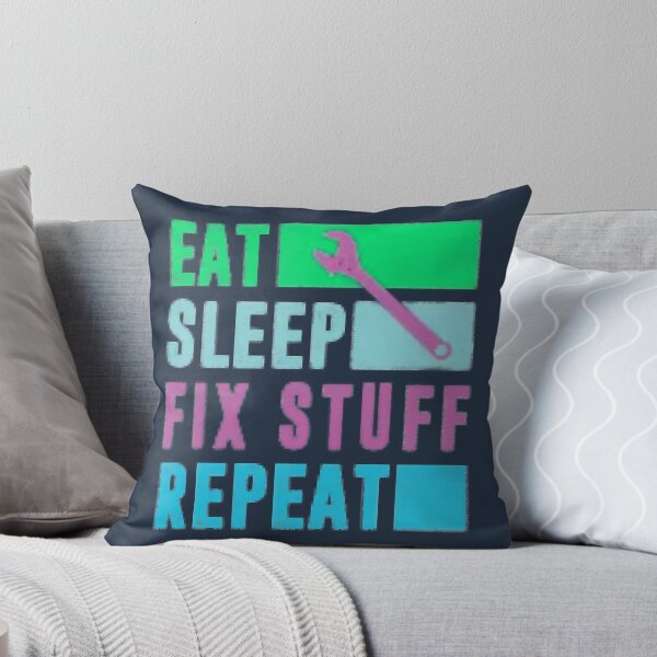 Item preview, Eat Sleep Fix Stuff Repeat Engineer  Funny  designed and sold by THEJOHNJADS.