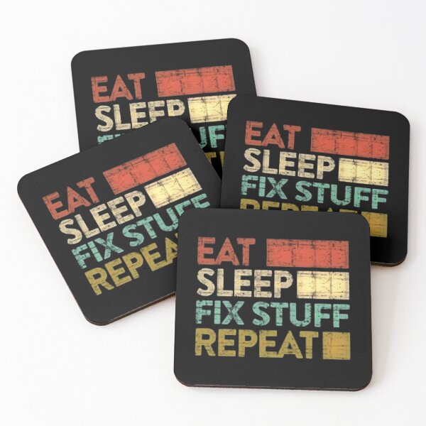 Item preview, Eat Sleep Fix Stuff Repeat Engineer  Funny  designed and sold by THEJOHNJADS.