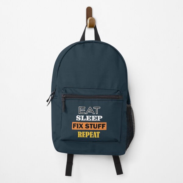 Item preview, Eat Sleep Fix Stuff Repeat -Funny Employee Tshirt designed and sold by THEJOHNJADS.