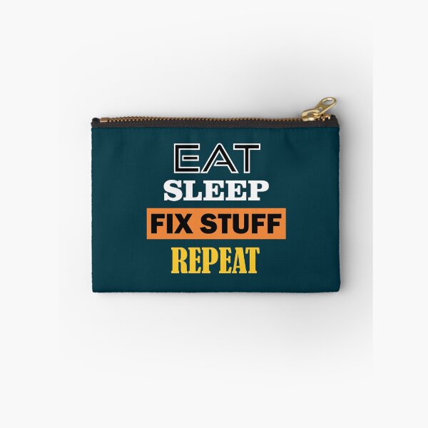 Item preview, Eat Sleep Fix Stuff Repeat -Funny Employee Tshirt  designed and sold by THEJOHNJADS.