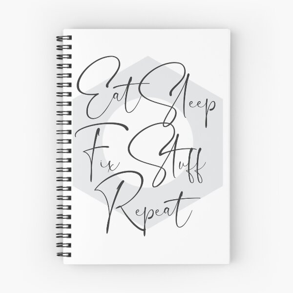 Item preview, Eat Sleep Fix Stuff Repeat -Funny Employee Tshirt  designed and sold by THEJOHNJADS.