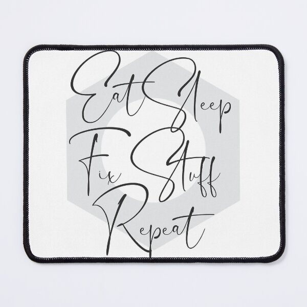 Item preview, Eat Sleep Fix Stuff Repeat -Funny Employee Tshirt designed and sold by THEJOHNJADS.
