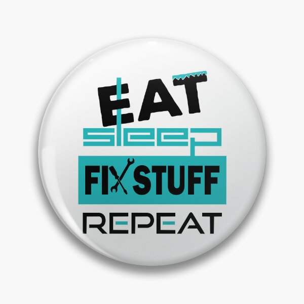 Item preview, Eat Sleep Fix Stuff Repeat -Funny Employee Tshirt  designed and sold by THEJOHNJADS.