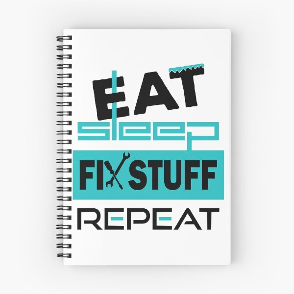Item preview, Eat Sleep Fix Stuff Repeat -Funny Employee Tshirt  designed and sold by THEJOHNJADS.