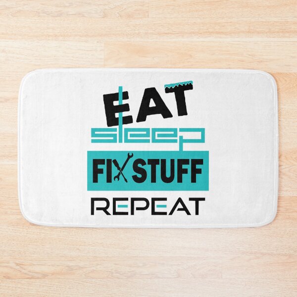 Item preview, Eat Sleep Fix Stuff Repeat -Funny Employee Tshirt  designed and sold by THEJOHNJADS.