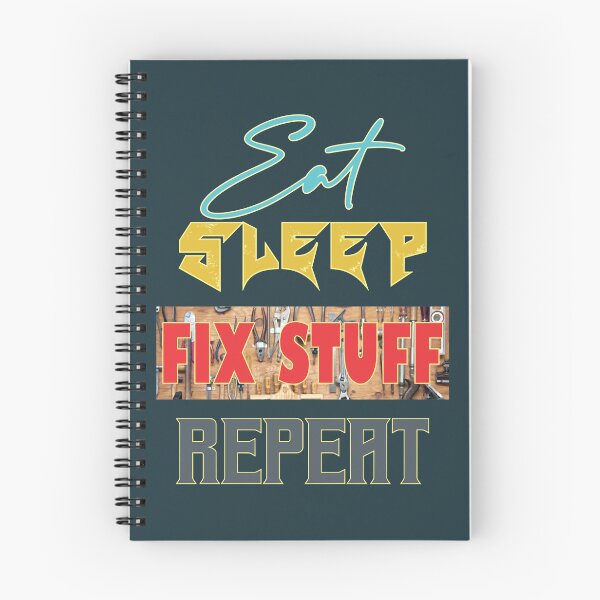 Item preview, Eat Sleep Fix Stuff Repeat -Funny Employee Tshirt  designed and sold by THEJOHNJADS.