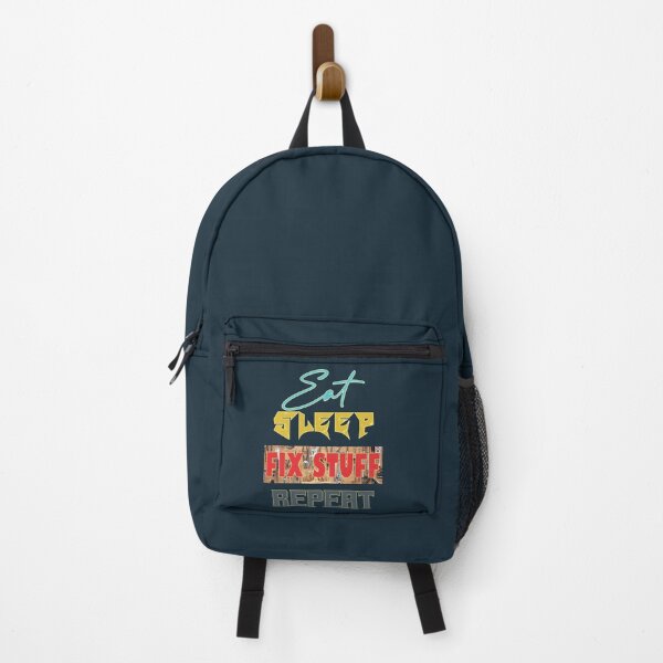 Item preview, Eat Sleep Fix Stuff Repeat -Funny Employee Tshirt designed and sold by THEJOHNJADS.